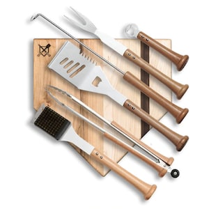 Customizable MVP Grill Tool Set -- Baseball BBQ