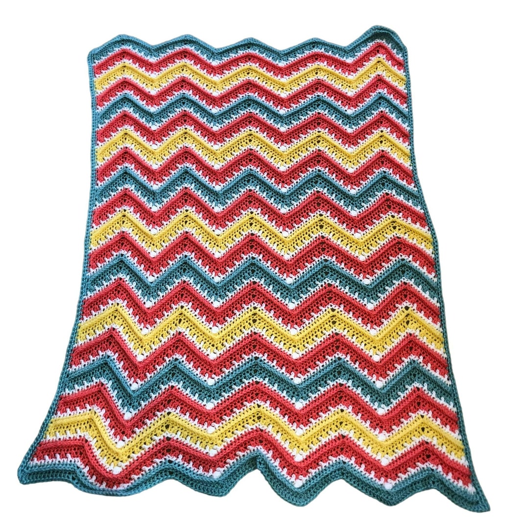 Handmade Crochet Blanket Blue Ribbon Winner on Jody Pyott Pattern