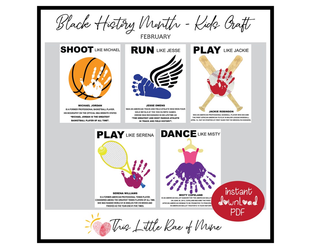 black-history-month-african-american-athlete-sports-handprint-art