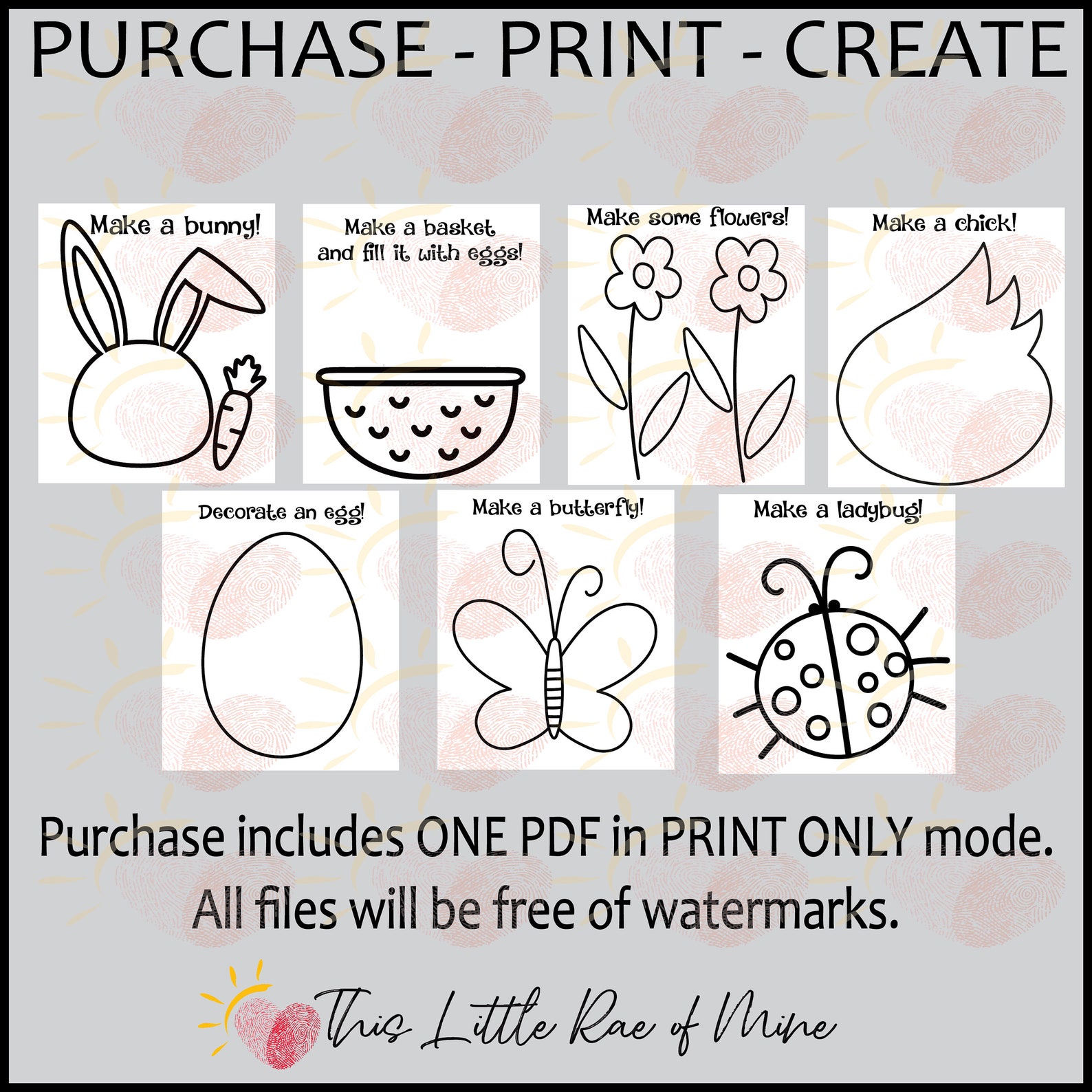 Easter Play Dough Mats - Spring - Printable - Toddler Activity - Fine ...