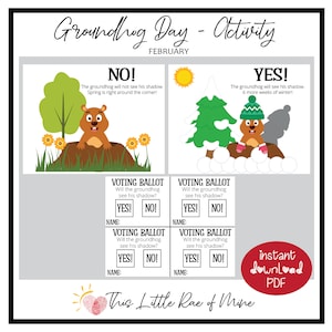 Groundhog Day Voting Spring Winter Printable Kids Activity School ...