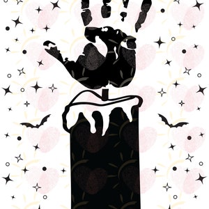 I Lit the Black Flame Candle Hocus Pocus Halloween October Handprint ...