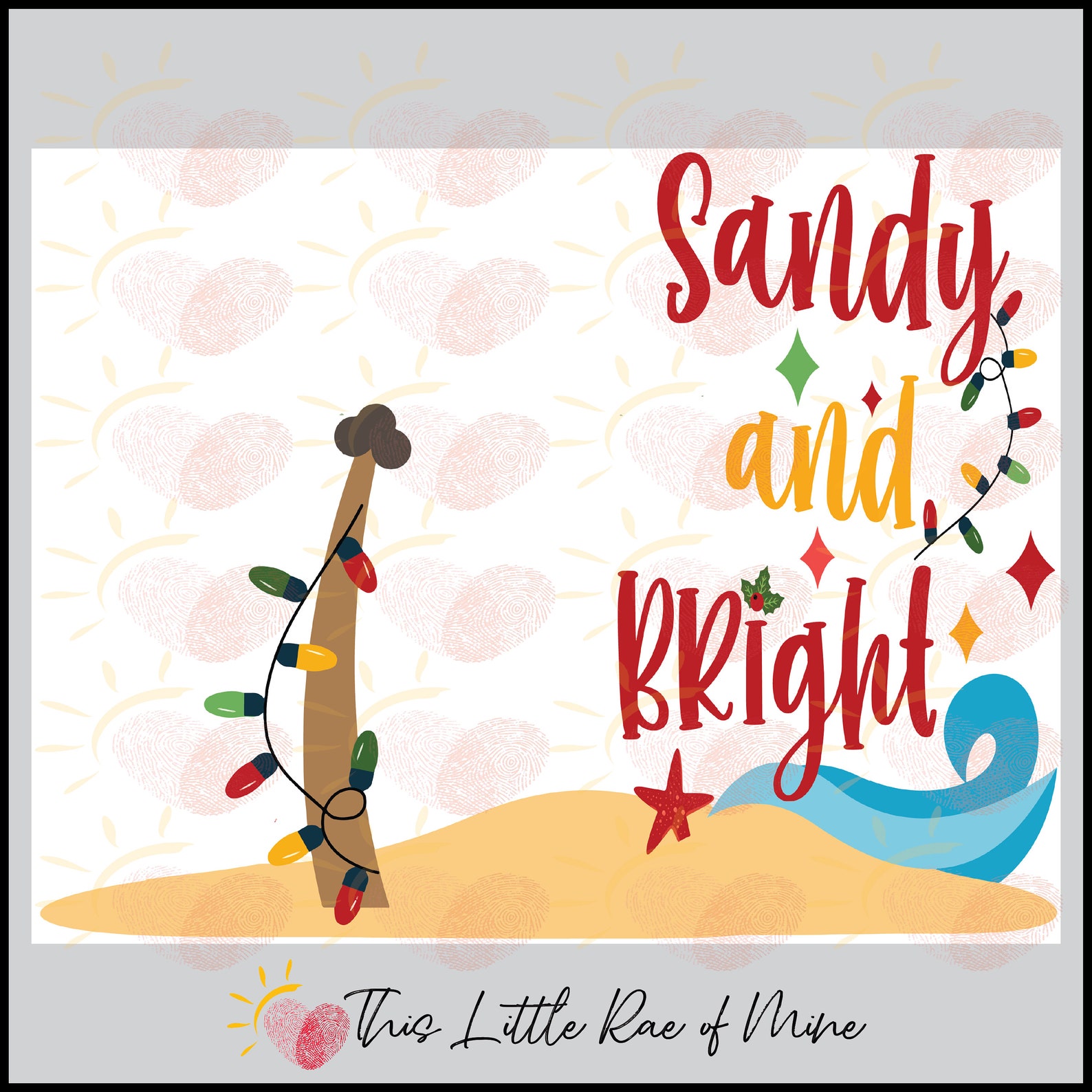 Sandy and Bright - Tropical Christmas in July - Palm Tree - Printable ...