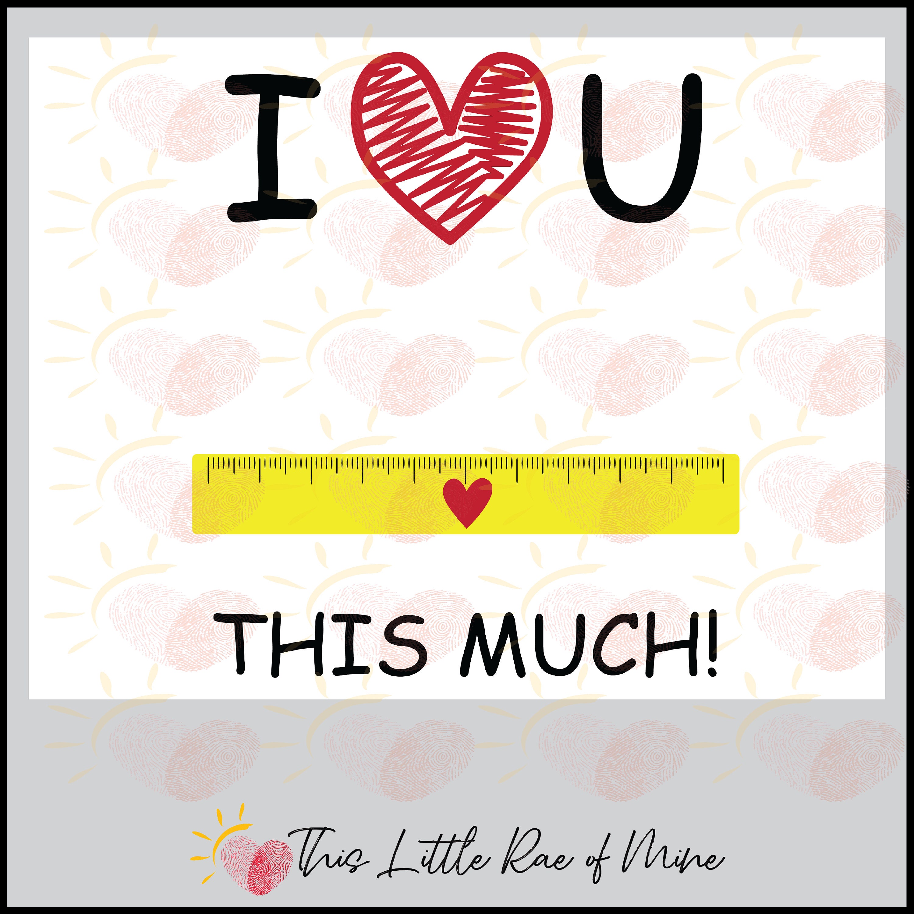 I Love You This Much Tape Measure Father's Day Etsy