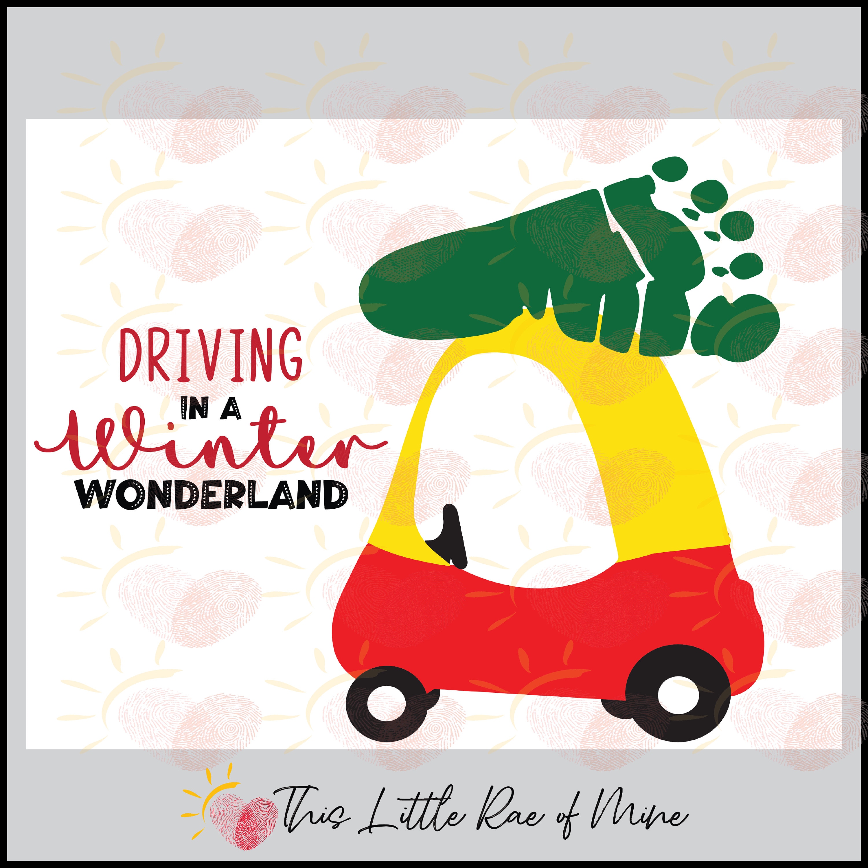 Driving in a Winter Wonderland - Footprint - Tree - Christmas - Car ...