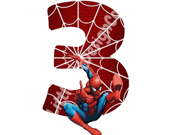 spiderman cake topper printable etsy
