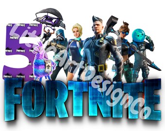 Printable Fortnites 8th Birthday Fortnight Cake Topper - Etsy