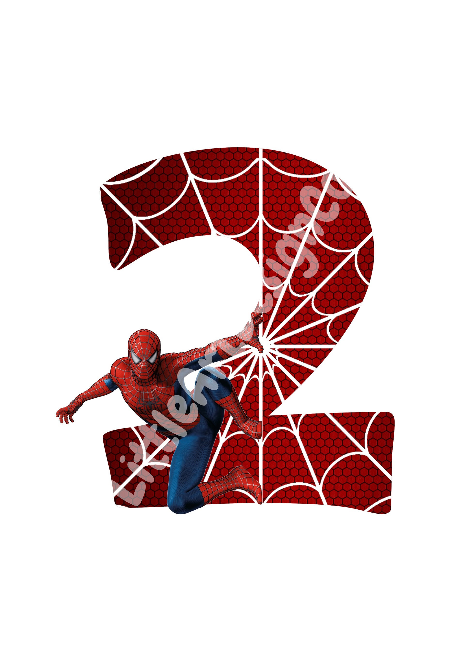 printable spiderman 2nd birthday spiderman cake topper etsy