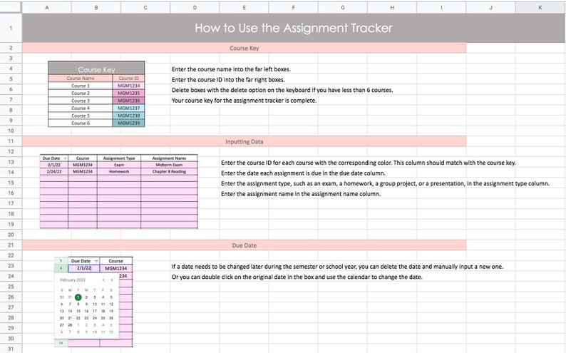 google sheets assignment #2