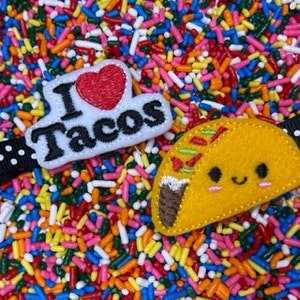 I Heart Tacos Perfect Pair Hair Clips/Barrettes