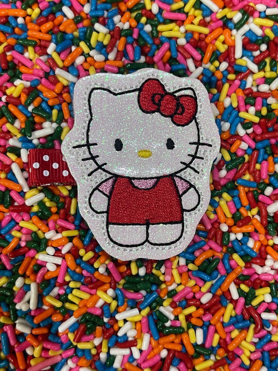 Kawaii Glitter Kitty Hair Clip Etsy