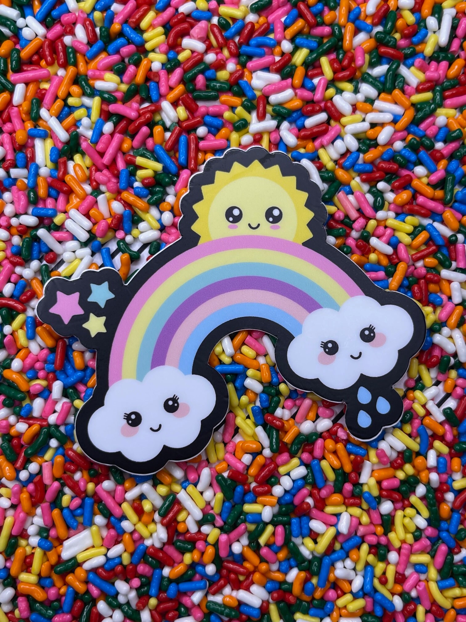 Kawaii Pastel Rainbow Sticker - Etsy