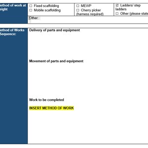 Construction Bundle Including Phase Plan Template | RAMS Template | Pre ...