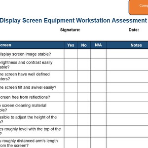Dse Checklist Example Bundle Complete Workplace Wellness Made Easy: Ergonomic Assessment and ...