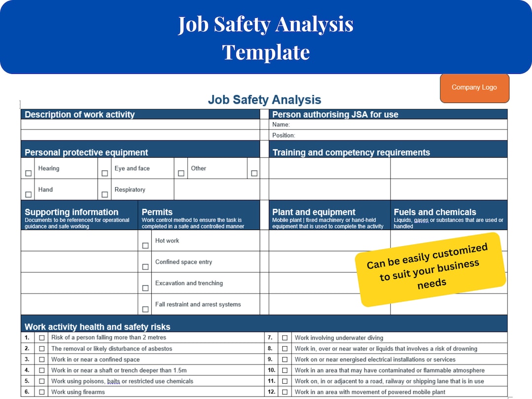 comprehensive-job-safety-analysis-template-ms-word-format-editable-job-safety-analysis-template-identify-hazards-control-risks-etsy