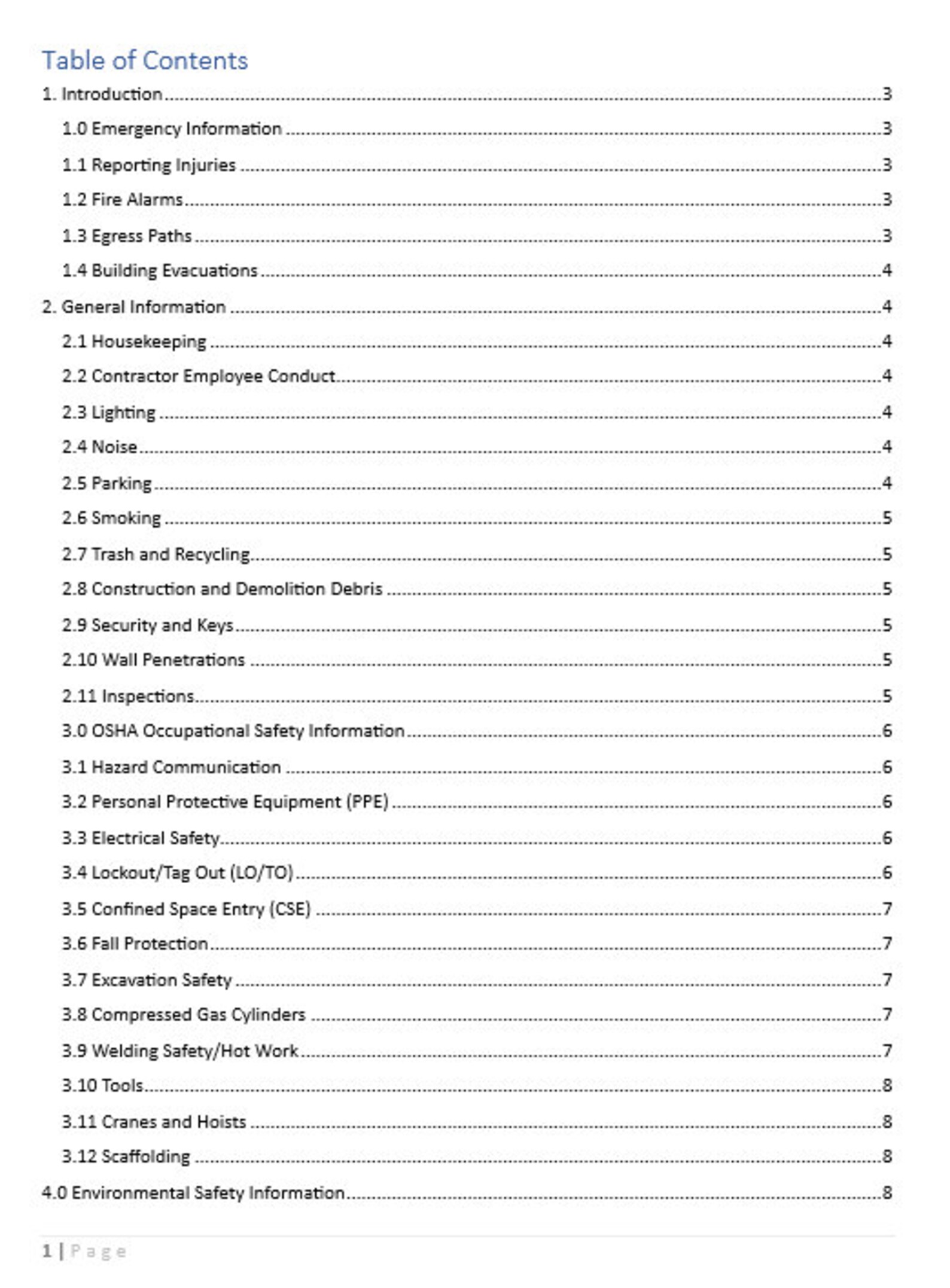 Contractor Safety Handbook - the Definitive Guide and Handbook for H&S ...