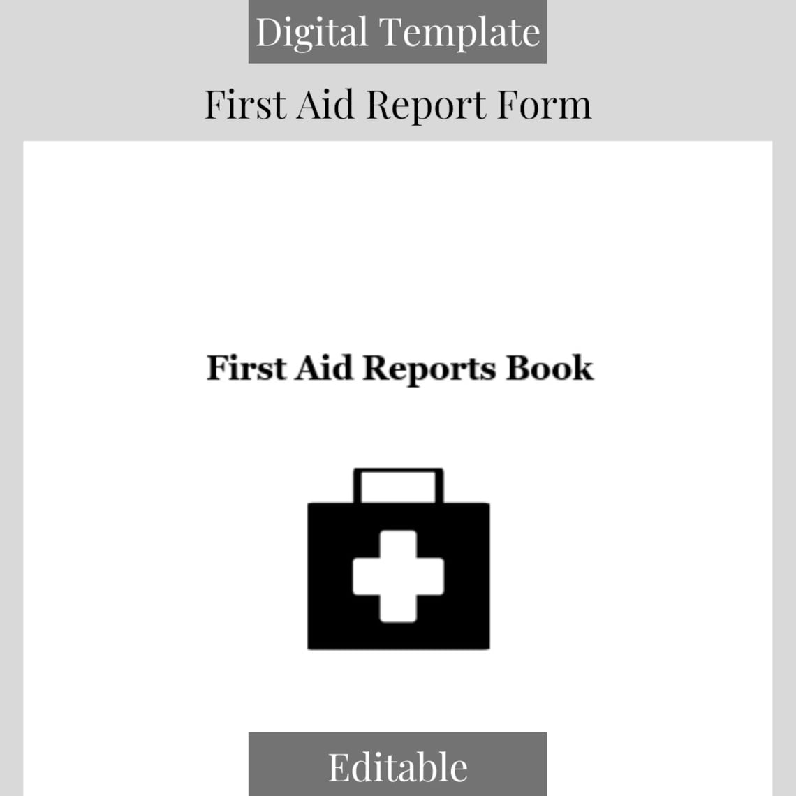 First Aid Report Form First Aid Report Template First Aid Incident ...