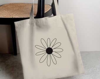 Daisy printed Tote bag