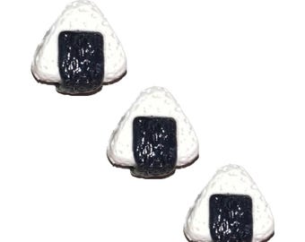 Onigiri Magnet 3 Piece Set Office Decor Japanese Riceballs