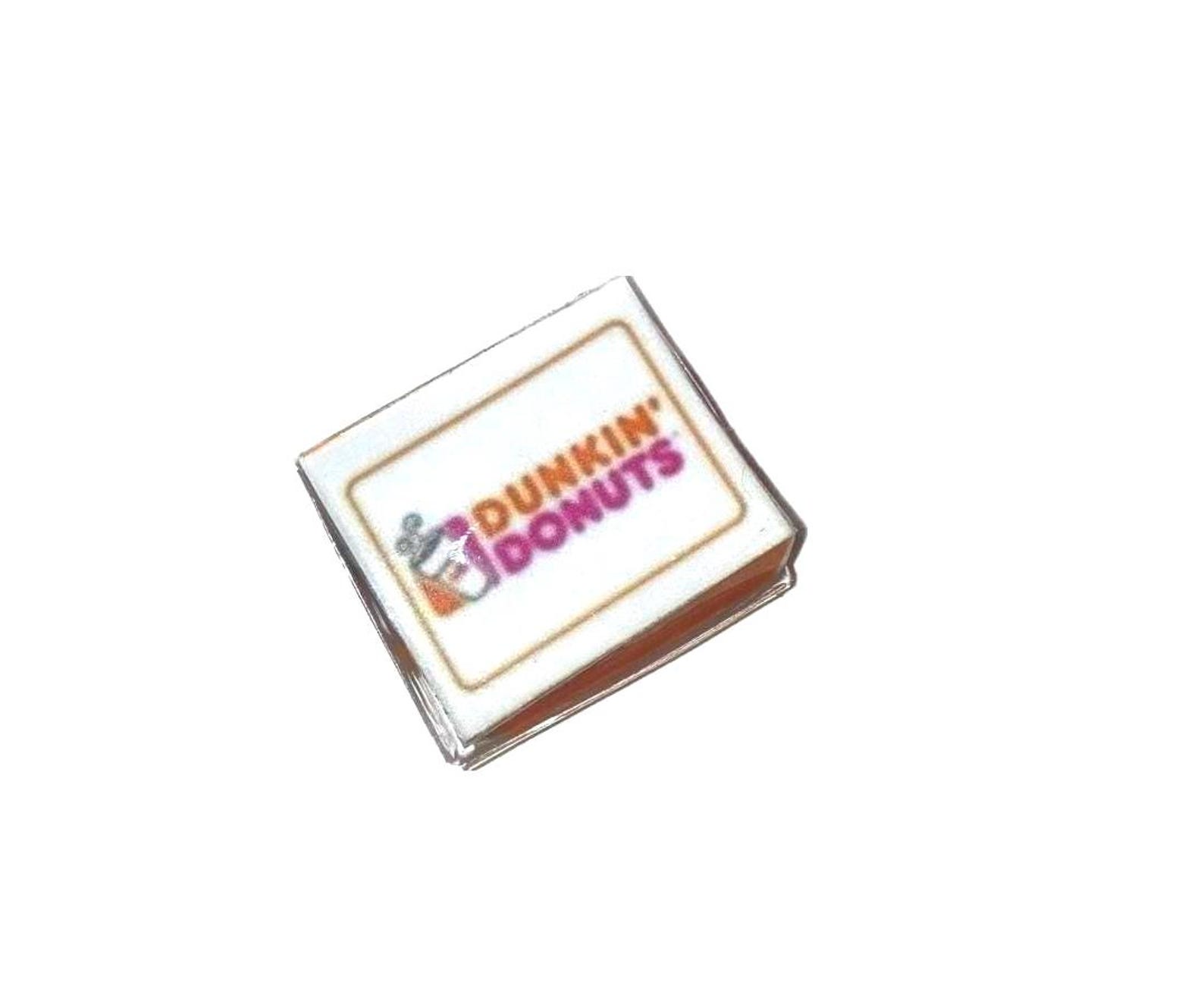 Dozen Dunkin Doughnuts pack of Twelve Dollhouse Miniature Food Donuts ...