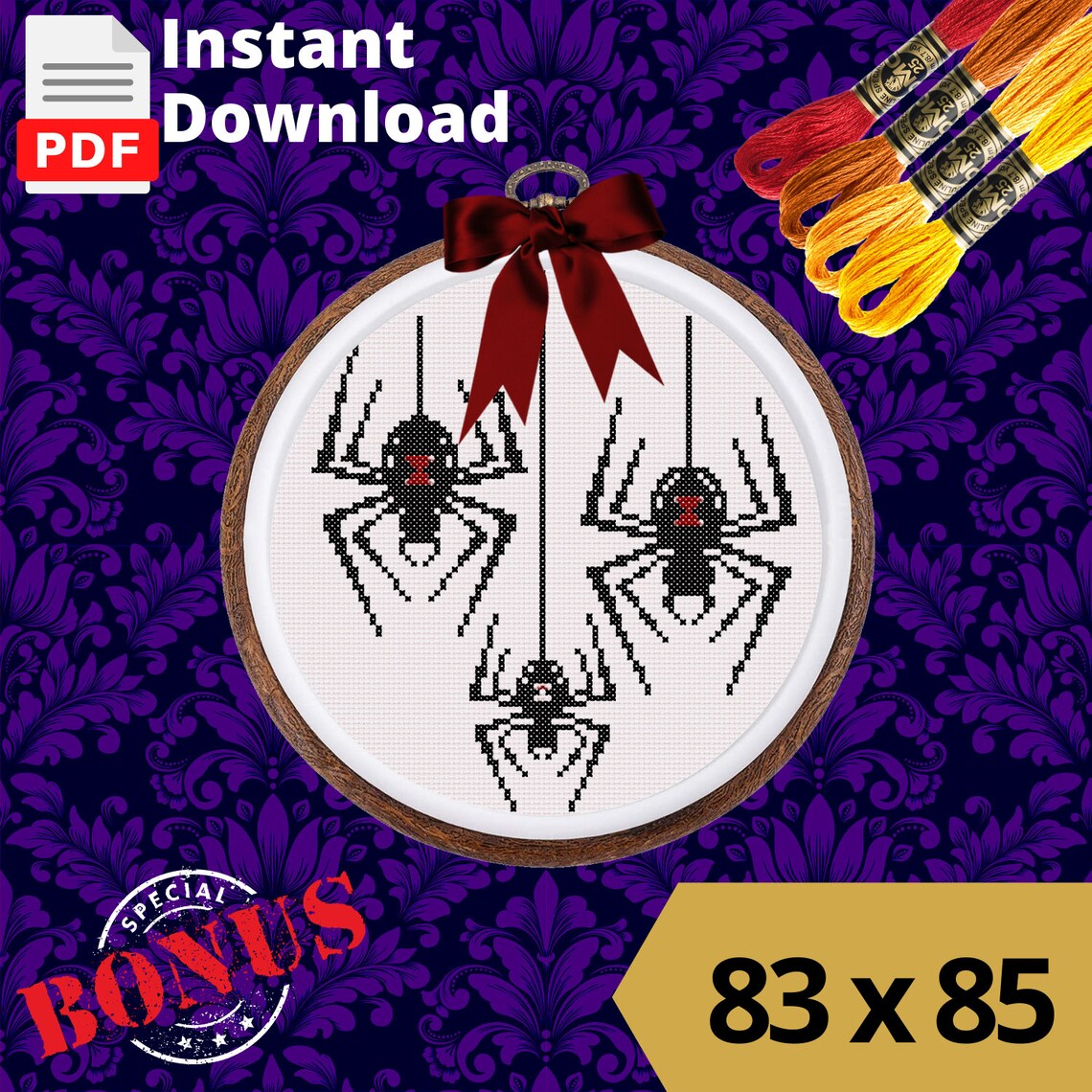 Halloween Cross Stitch Patterns Counted Full color Digital Etsy