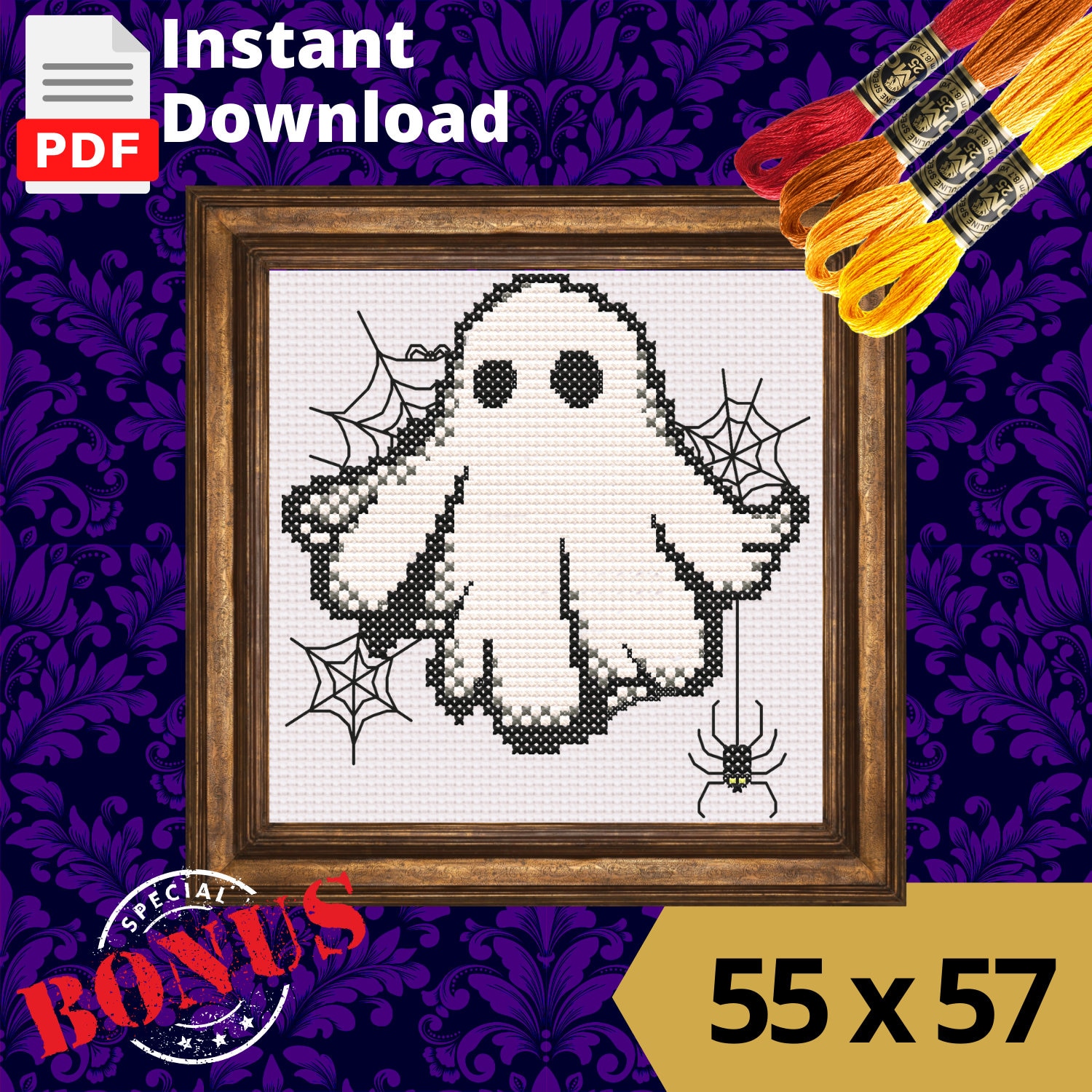 Halloween Cross Stitch Patterns | Counted Full-color Digital PDF ...