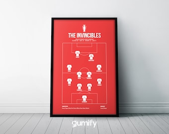 Arsenal Invincibles Poster | Premier League Champions Print
