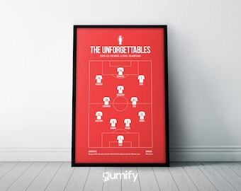 Arsenal Premier League Champions Poster | The Unforgettables | Art Print | Football | Gunners | 2026