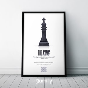 Chess Piece Wall Art | Poster | Print | Home Decor | Chess Poster