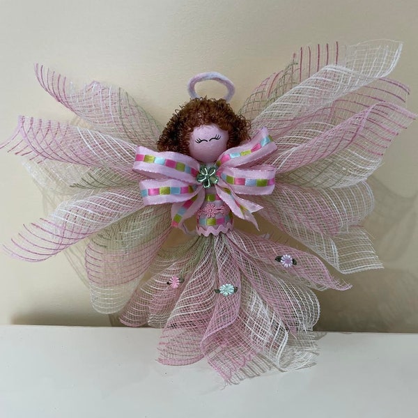 Deco Mesh Angel - Etsy