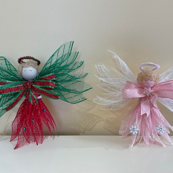Christmas Mini Angel Attachment | Mini Angel | Angel Tree Topper | Wreath Attachment | Wreath | Tree Topper