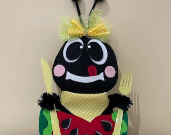 Ant Attachment | Ant Wreath Attachment | Summer Wreath Attachment | Watermelon Attachment | Ant | Wreath