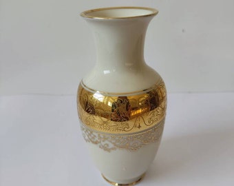 イタリア製陶器の花瓶 フィレンツェ風フルッティーナ柄 室内装飾 青色