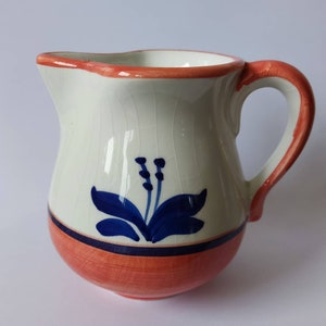 Pintado A Mano Ceramics スペイン製 手描き花柄水差し