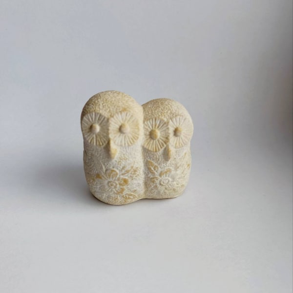 Vintage ceramic owl figurine | Scandinavian style |