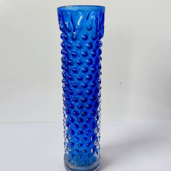 Blue Glass Vase Etsy