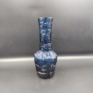 Vintage RUDA GLASBRUK Cobalt Blue Glass Vase by Göte Augustsson – Swedish Art Glass, 1960s