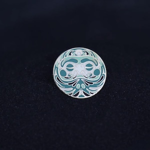 Green health pin - An enamel pin collection inspired by Japanese culture, specifically the famous Daruma Dolls