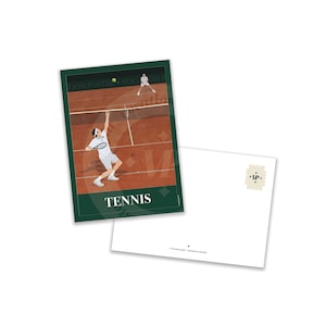 carte postale Tennis