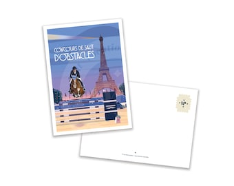 carte postale Cheval Paris