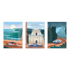 lot of postcards rally car Corsica