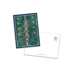 carte postale Aviron