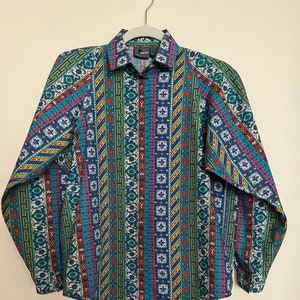 Vintage 80s LizWear Liz Claiborne preppy button down 100% cotton shirt image 1