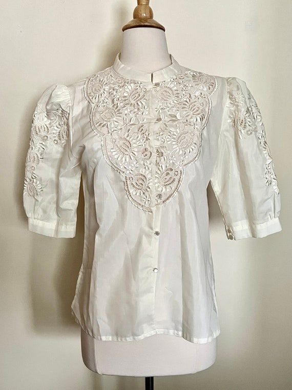 Vintage 70s handmade cottage core blouse