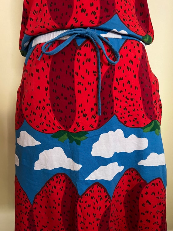 Marimekko Masikkavuoret (Strawberry) halter dress… - image 6