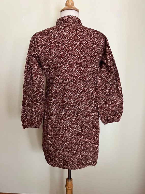 Vintage 70s handmade calico print tunic - image 3