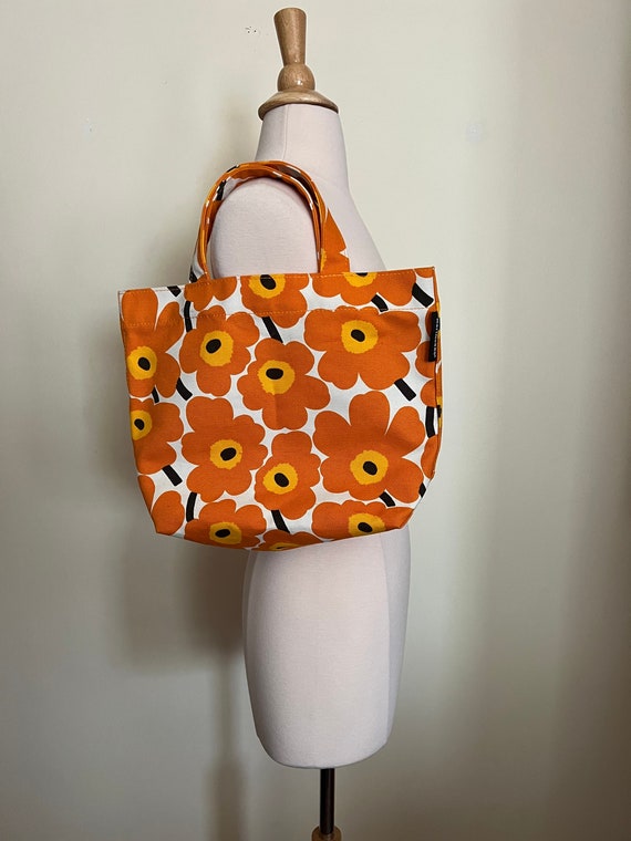 Orange Fabric Purse, Gold Chain Purse, Burnt Orange Purse 