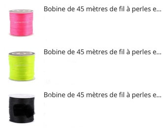 Cordon satiné coloré 2mm vendu par 5 mètres