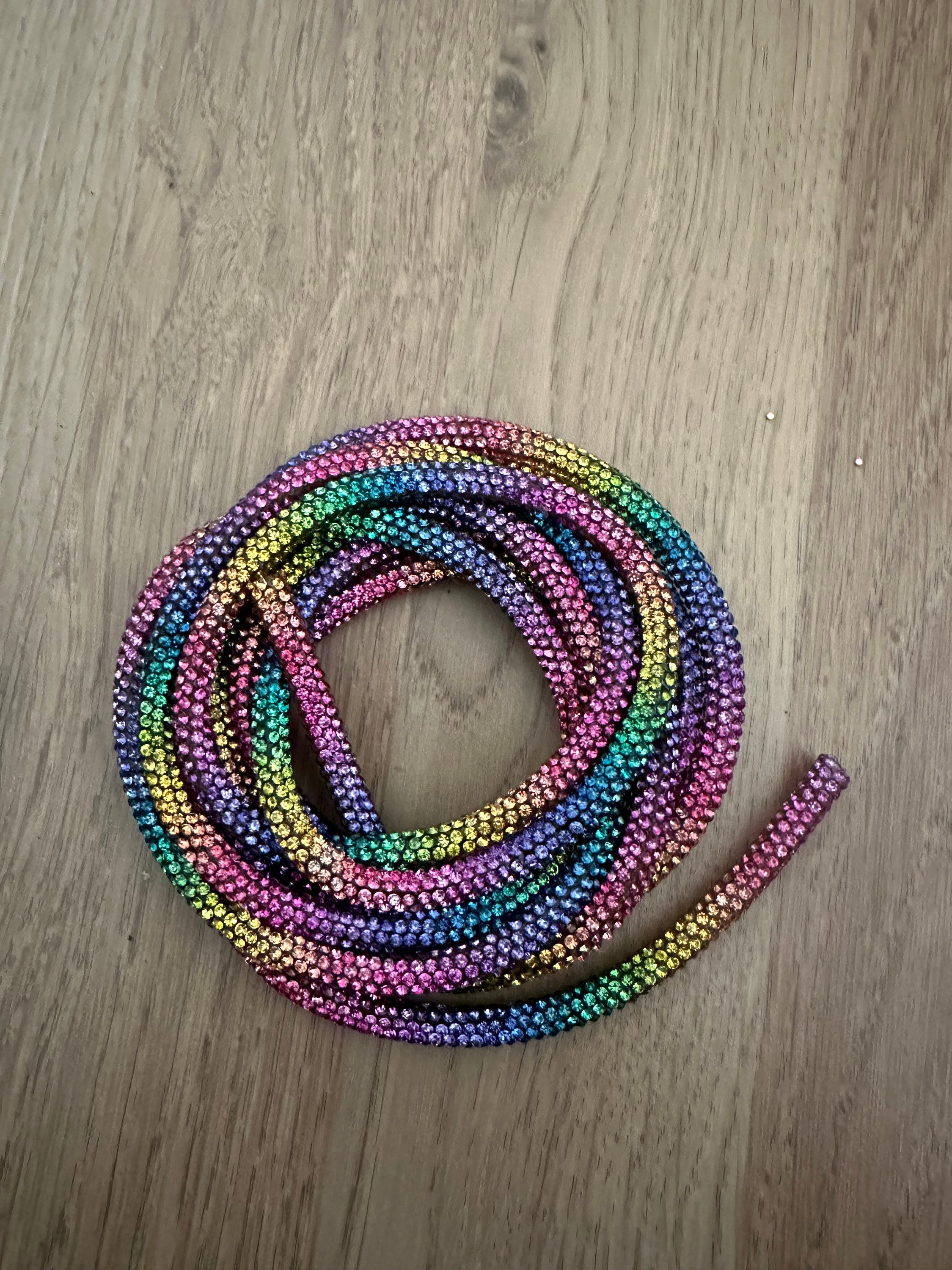 Rhinestone Rope 6mm Glitter Cord - Etsy
