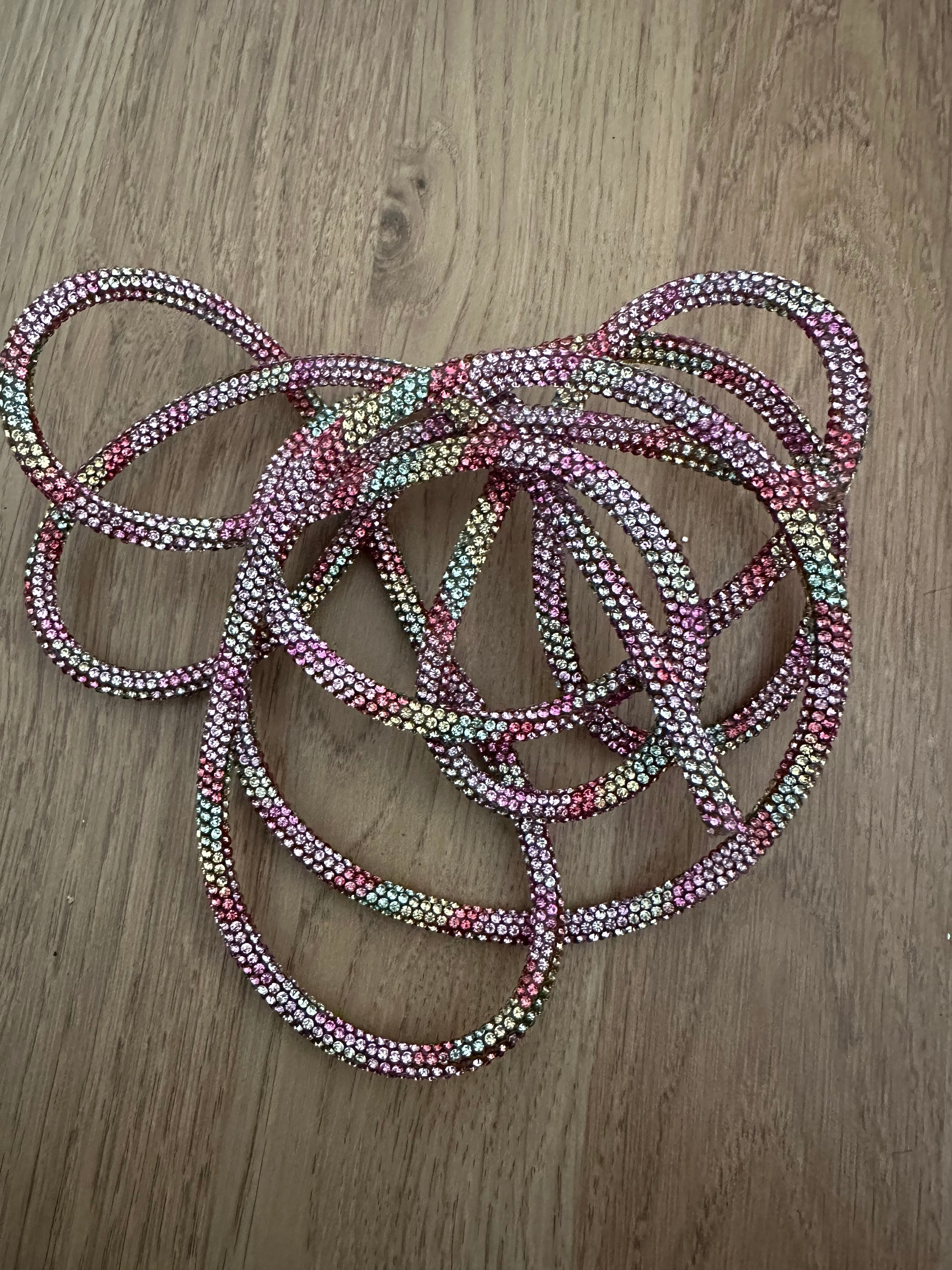 Rhinestone Rope 6mm Glitter Cord - Etsy